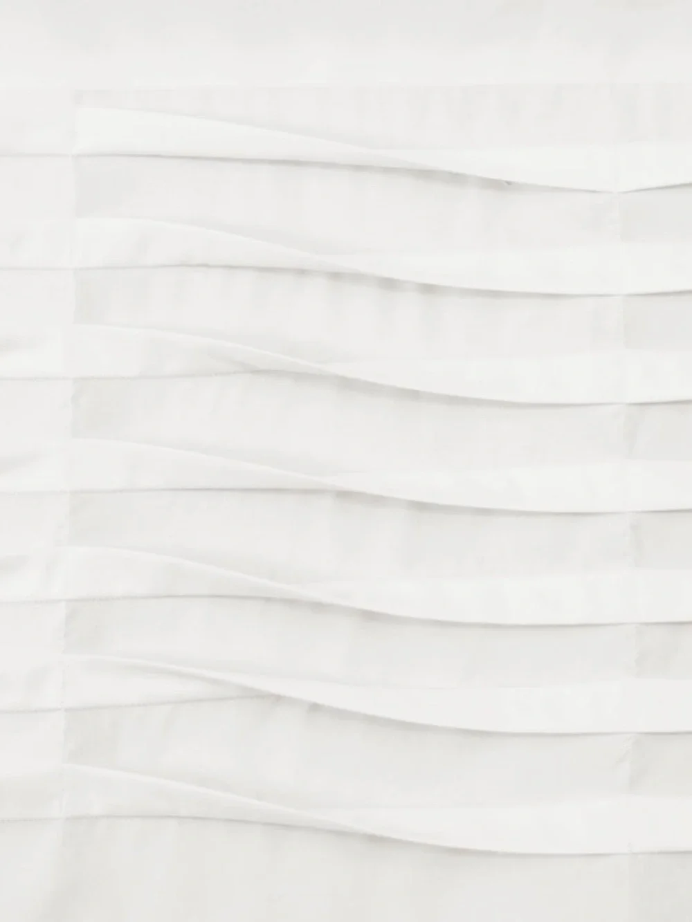TWO wave Texture Valance White - Lush Décor: Valance, Solid Pattern, 18